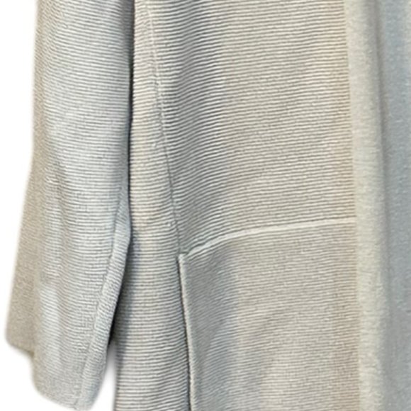 Eileen Fisher Petite Open Cardigan Half Sleeve‎ Sweater Cream P/S P/P - Picture 2 of 7